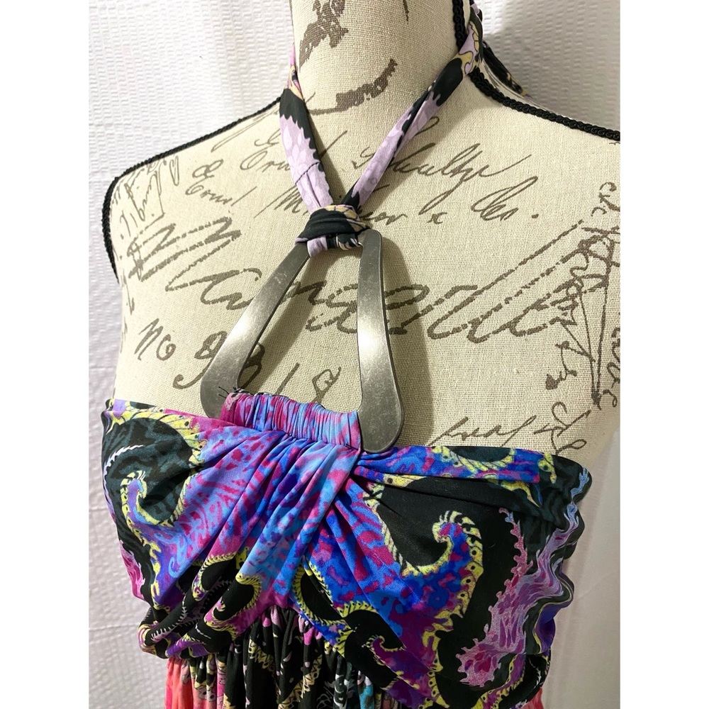 Boston Proper Multicolor Patterned Backless Halte… - image 3